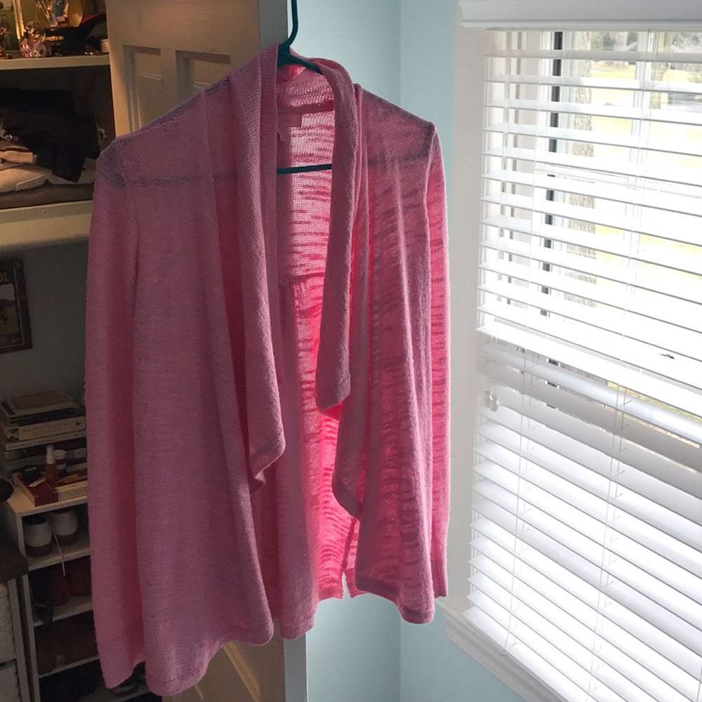 Pink cardigan